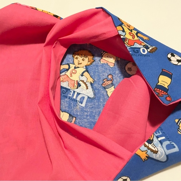 Diego and Dora the Explorer Pillowcase Homemade 21” x 12.5” Pillow Case - Picture 16 of 16